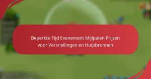 Beperkte Tijd Evenement Mijlpalen Prijzen voor Versnellingen en Hulpbronnen