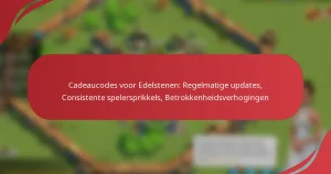 Cadeaucodes voor Edelstenen: Regelmatige updates, Consistente spelersprikkels, Betrokkenheidsverhogingen