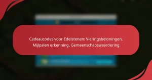 Cadeaucodes voor Edelstenen: Vieringsbeloningen, Mijlpalen erkenning, Gemeenschapswaardering